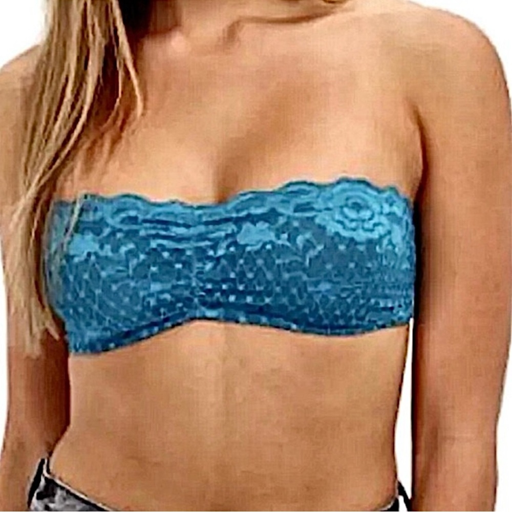 - Free People S Teal Bandeau Bra! NEW!